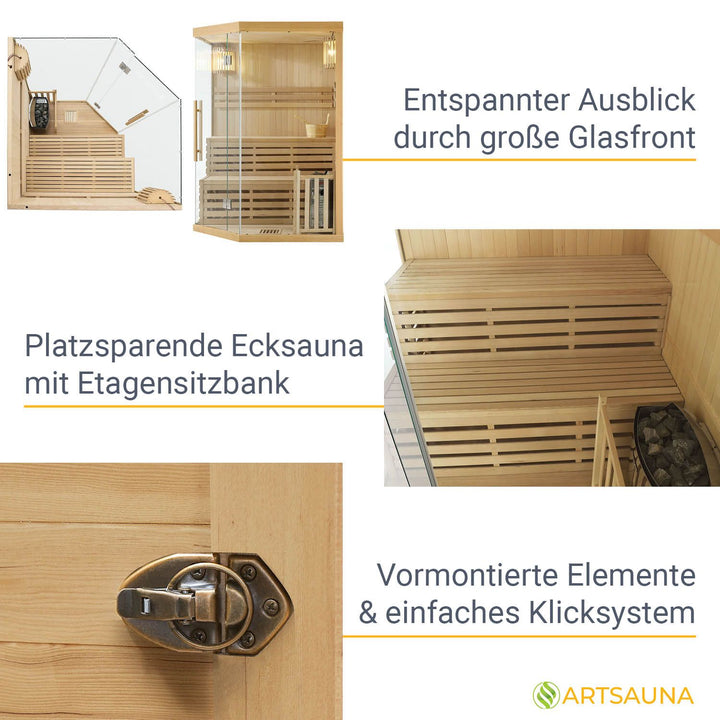Sauna intérieur Espoo 150 Premium