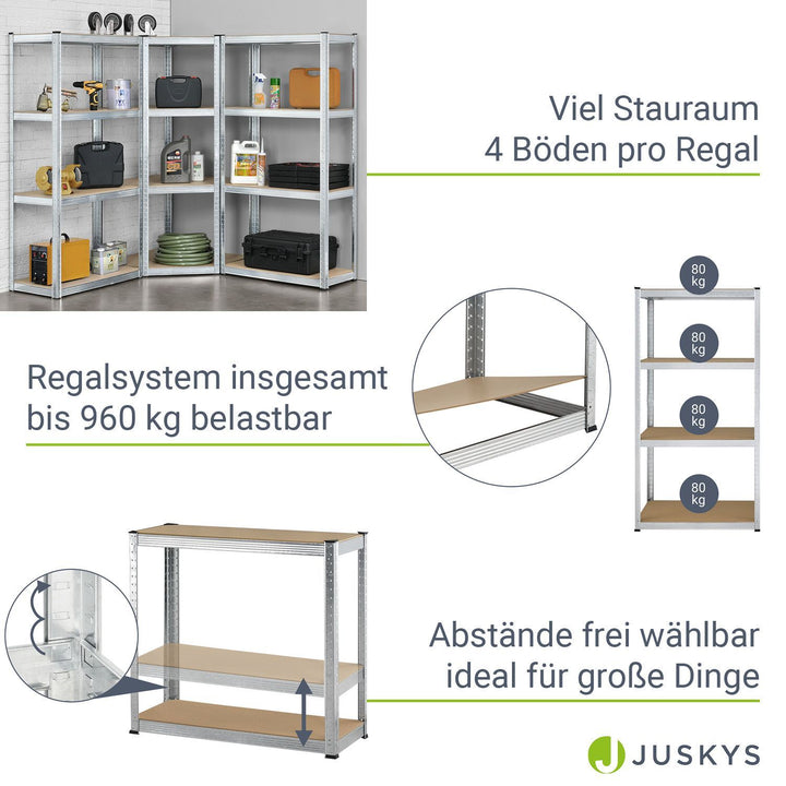 3er Regalsystem 1 Corner & 2 Easy