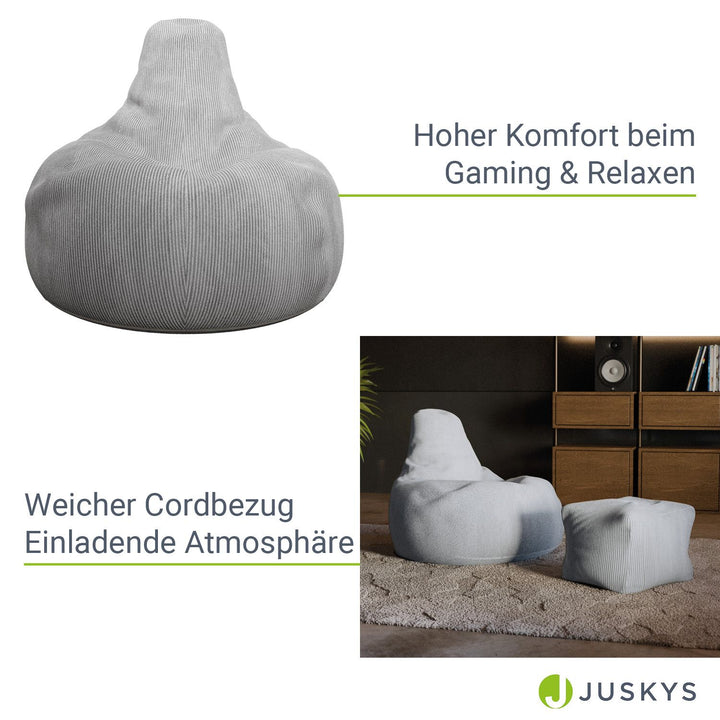 Sitzsack Chillex mit Hocker