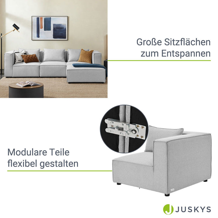 Canapé modulable Domas L - 3 places