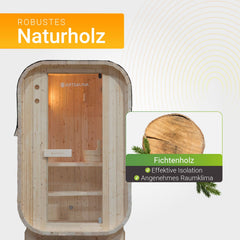 Place du sauna tonneau Nolvik