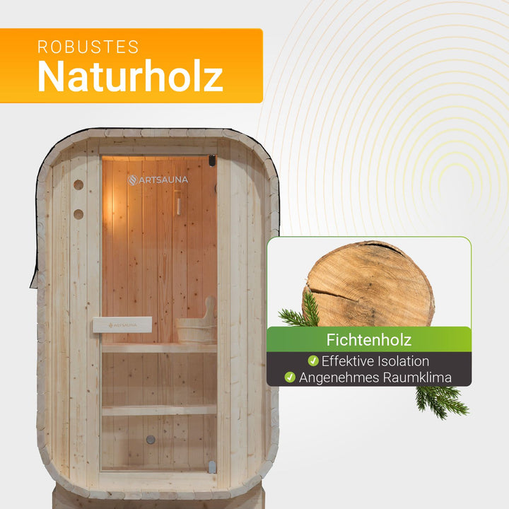 Place du sauna tonneau Nolvik