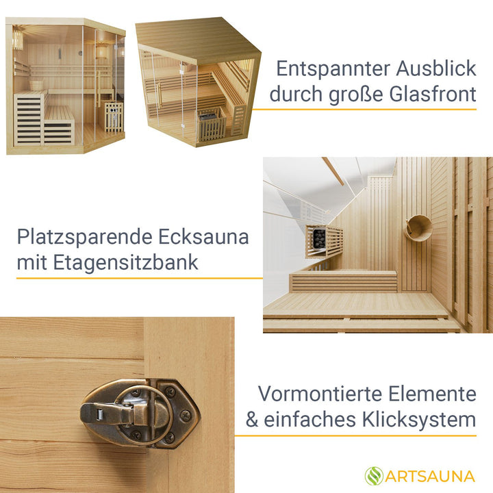 Sauna intérieur Espoo 200 Premium
