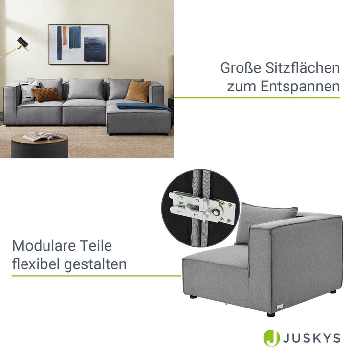 Canapé modulable Domas L - 3 places