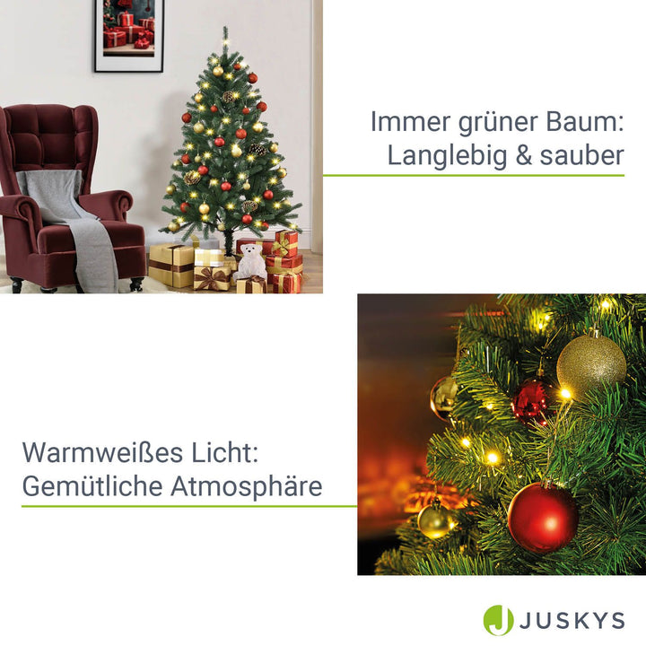 Künstlicher Weihnachtsbaum mit LEDs