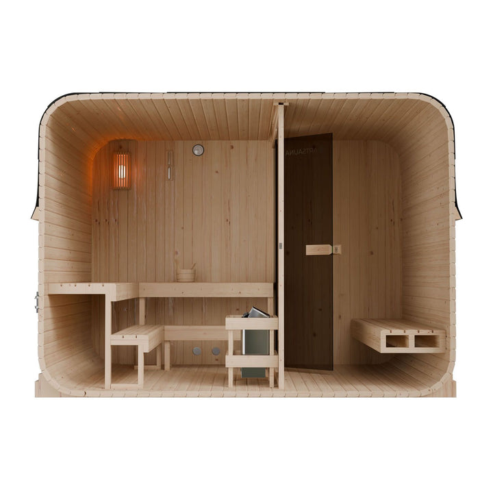 Sauna tonneau cubique Fjora XXL