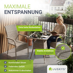 Chaises de jardin en polyrotin Yoro