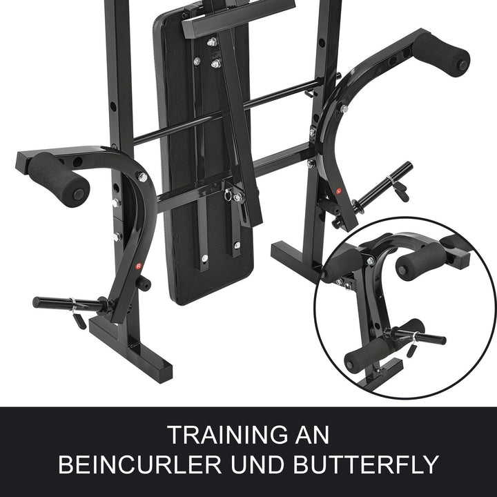 Hantelbank mit Gewichten ProfiGym 1000