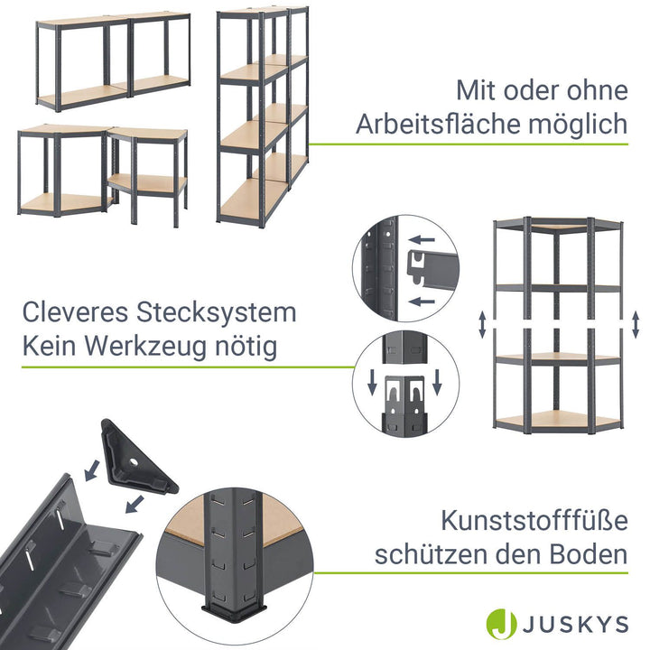 3er Regalsystem 1 Corner & 2 Easy