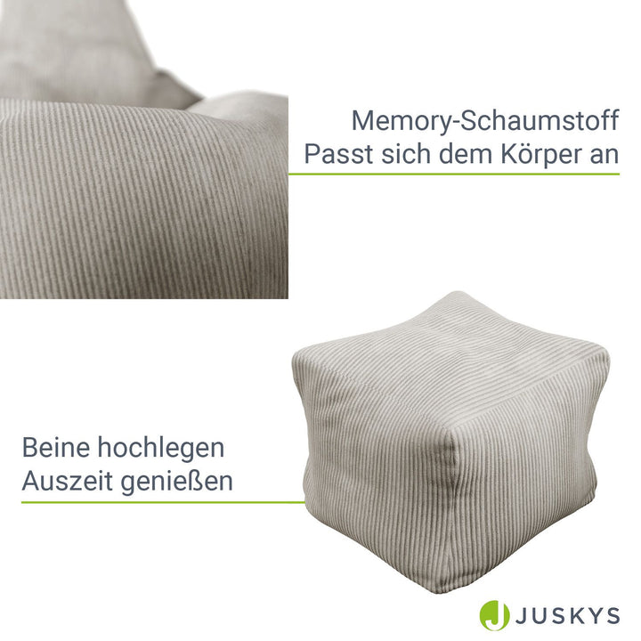 Sitzsack Chillex mit Hocker