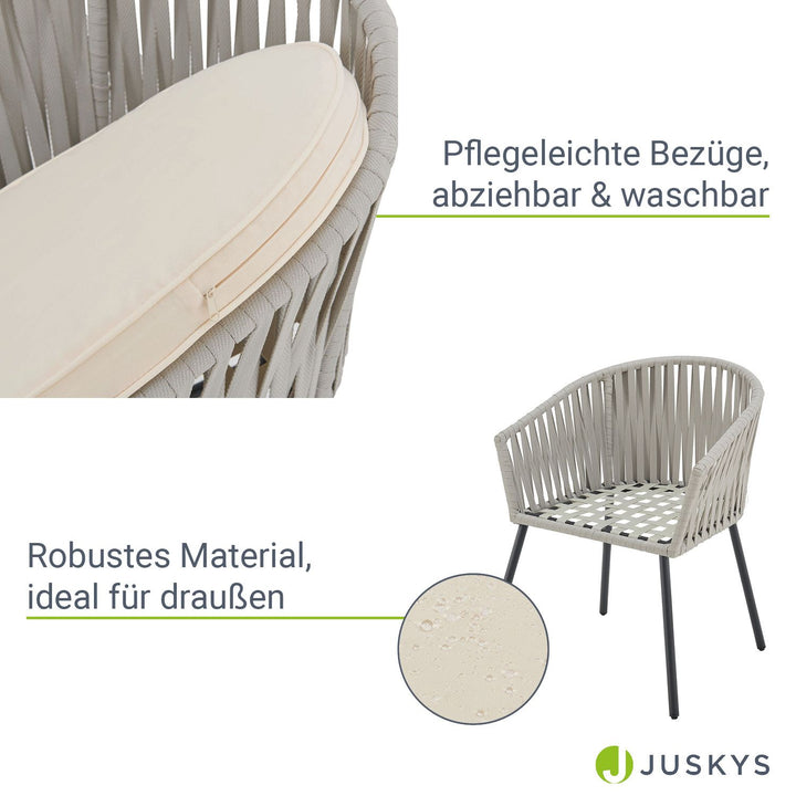 Ensemble de 2 chaises en corde