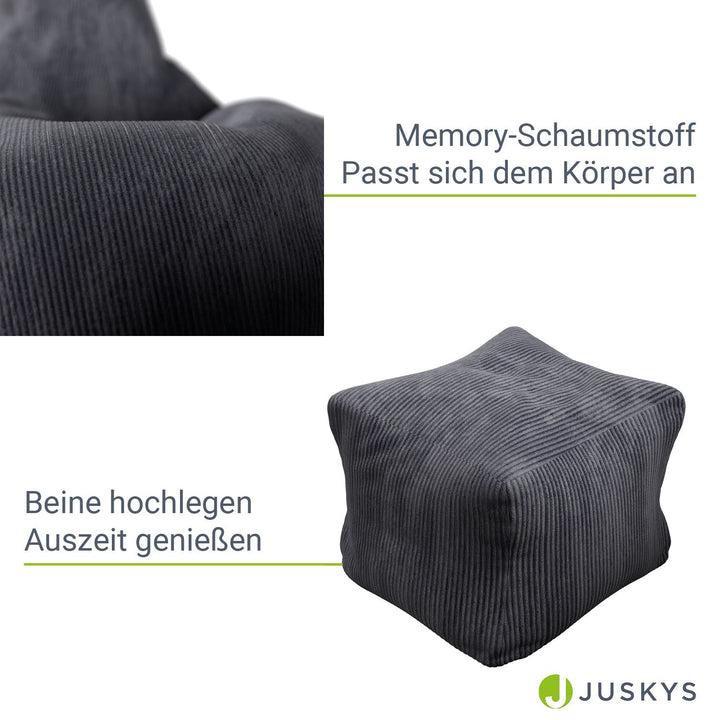 Sitzsack Chillex mit Hocker