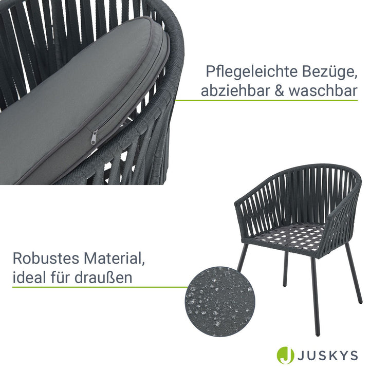 Ensemble de 2 chaises en corde