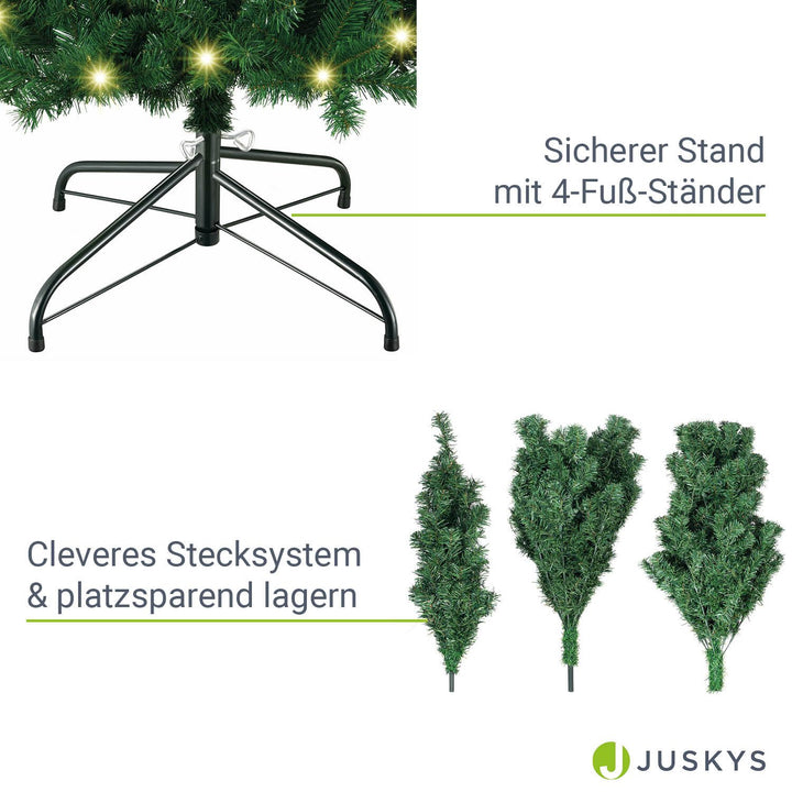Künstlicher Weihnachtsbaum mit LEDs