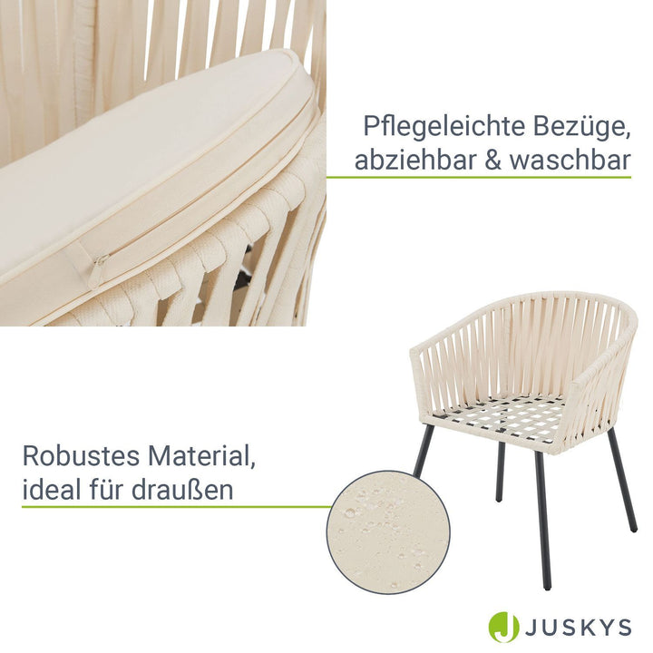 Ensemble de 2 chaises en corde