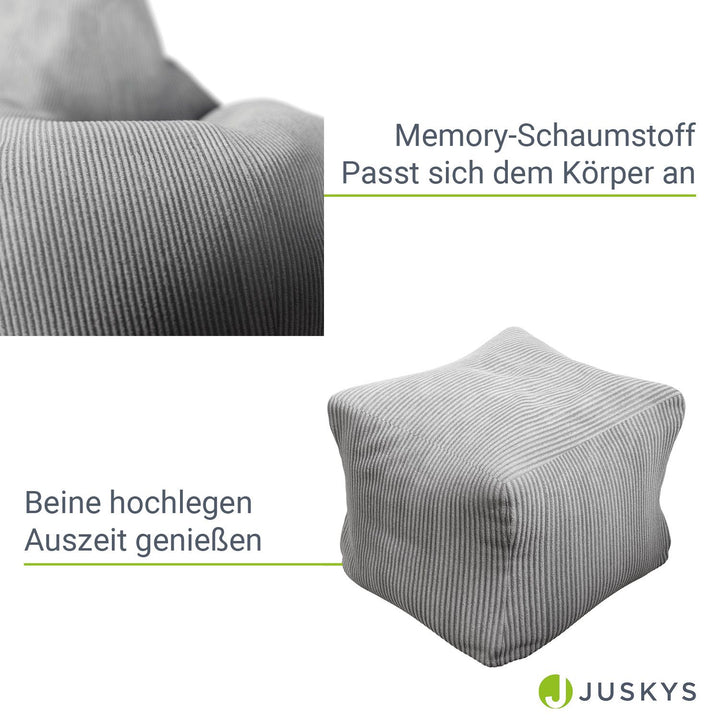 Sitzsack Chillex mit Hocker