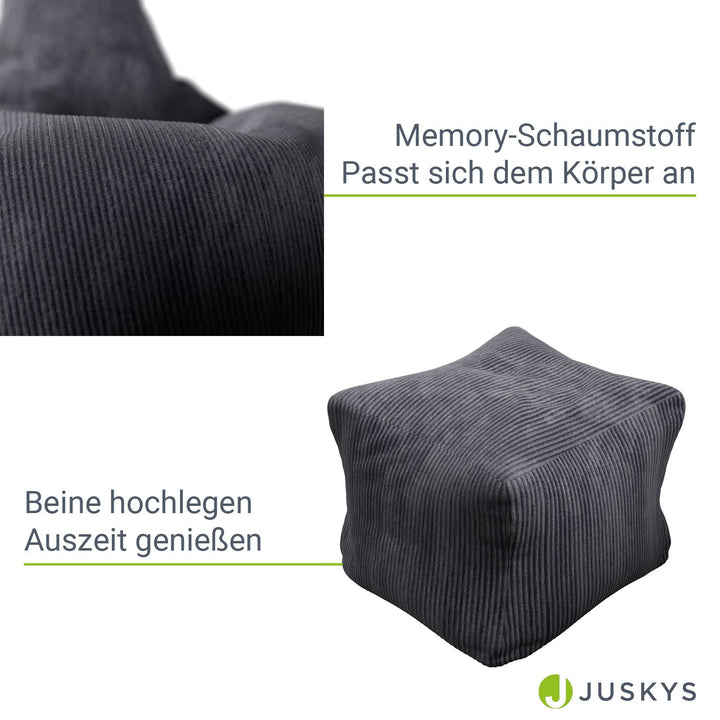 Sitzsack Chillex mit Hocker