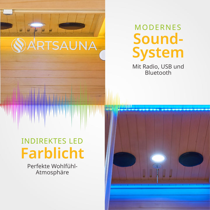 Cabine de sauna infrarouge Kiruna 90