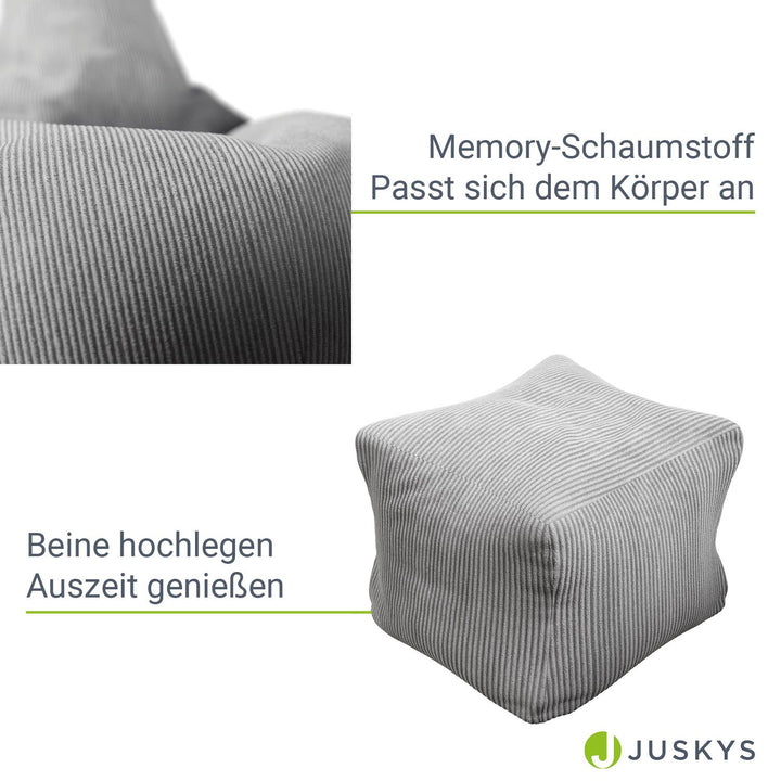 Sitzsack Chillex mit Hocker