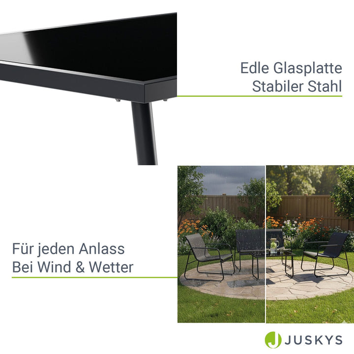 Ensemble de mobilier de jardin Genua 4 pièces avec table et banc