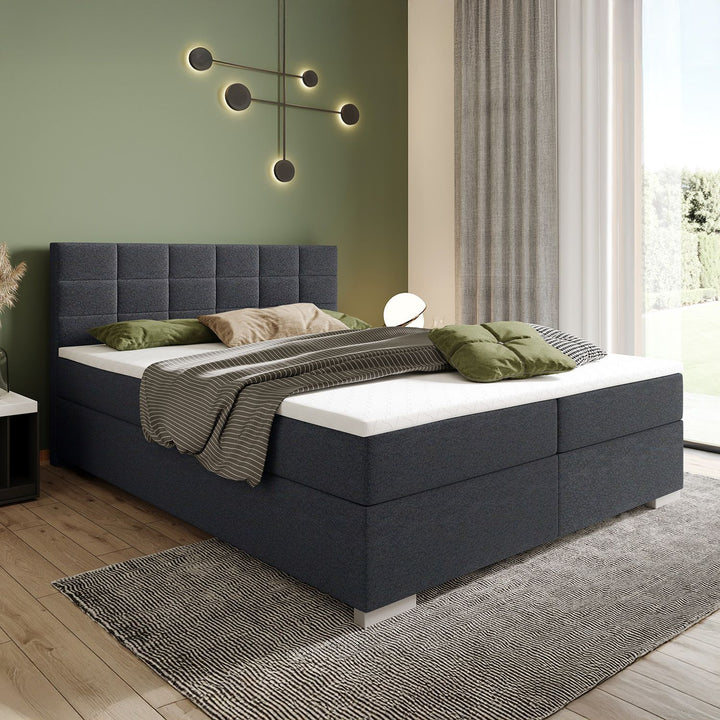 Boxspringbett Seattle - Malmo-Stoff