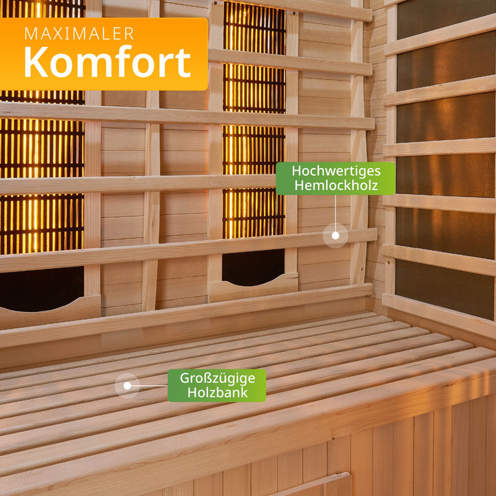 Cabine de sauna infrarouge Kiruna 160