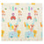 Tapis de jeu 180 x 200 cm avec divers motifs d'animaux