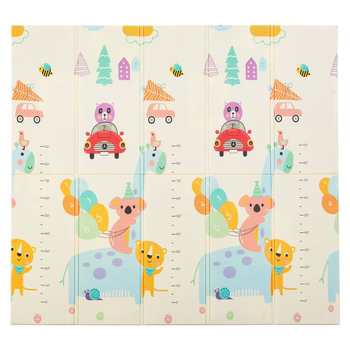 Tapis de jeu 180 x 200 cm avec divers motifs d'animaux