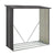 Holzunterstand Metall Enno