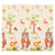Tapis de jeu 180 x 200 cm avec divers motifs d'animaux