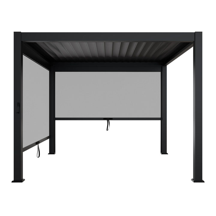 Lamellendach Tahiti 3 x 3 m inkl. 2x Seitenwand 3 m