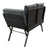 Polyrattan Multifunktionsbank Calvia Schwarz/Grau/Creme