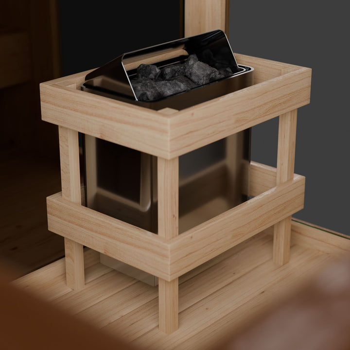Sauna tonneau cubique Fjora XXL