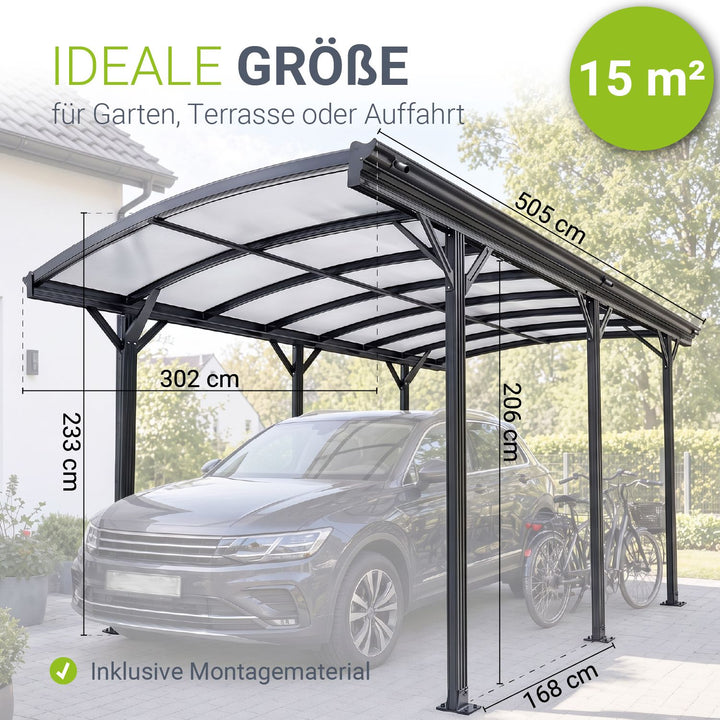 Carport 5x3 m - différents modèles