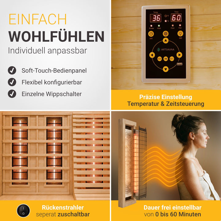 Cabine de sauna infrarouge Aalborg