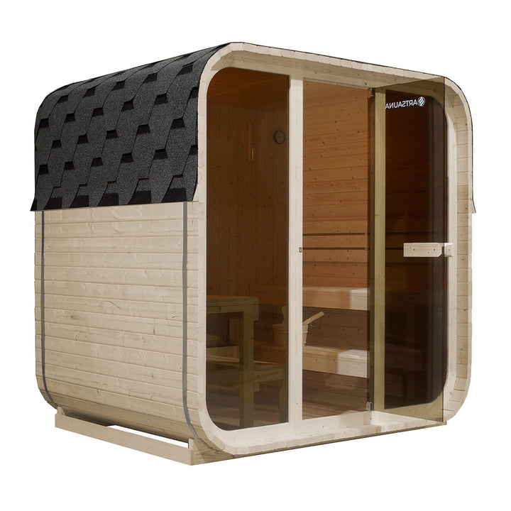 Sauna tonneau carré pour 6 personnes Fjora