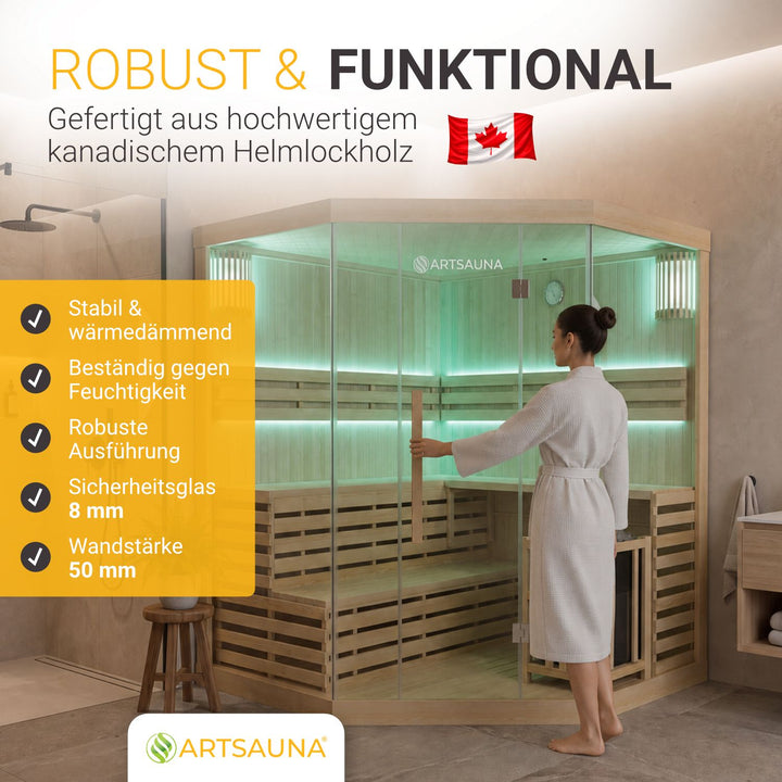 Sauna intérieur Espoo 200 Premium
