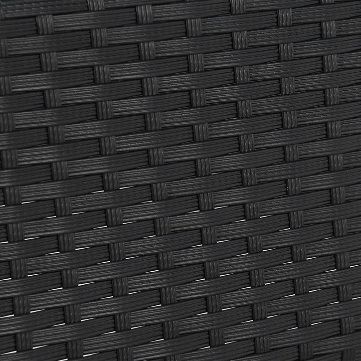 Eckiger Polyrattan Gartentisch Yoro