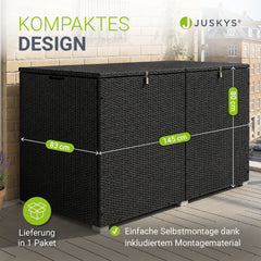 Polyrattan Auflagenbox Ikaria