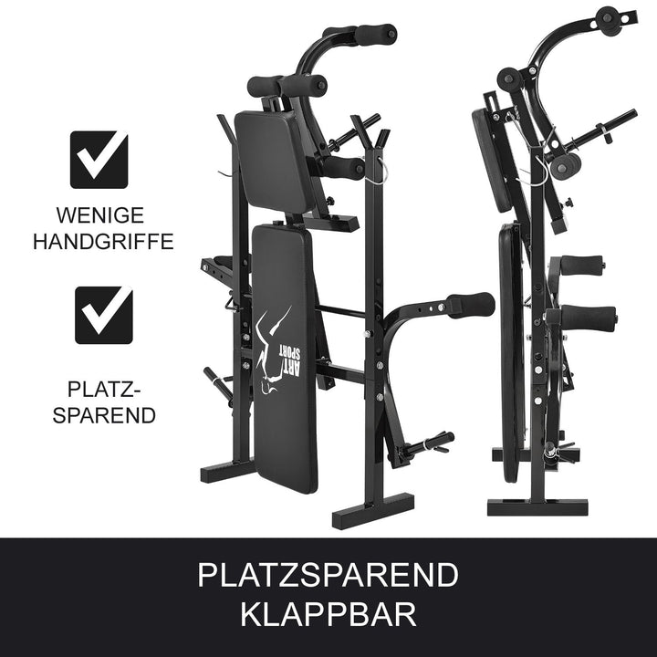 Hantelbank mit Gewichten ProfiGym 1000