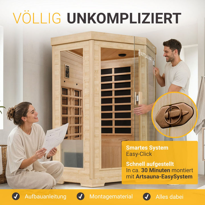 Cabine de sauna infrarouge Aalborg