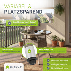 Runder Polyrattan Gartentisch Yoro