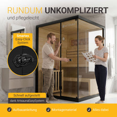 Traditionelle Sauna Vantaa - Schwarz