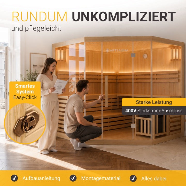 Sauna intérieur Espoo 200 Premium