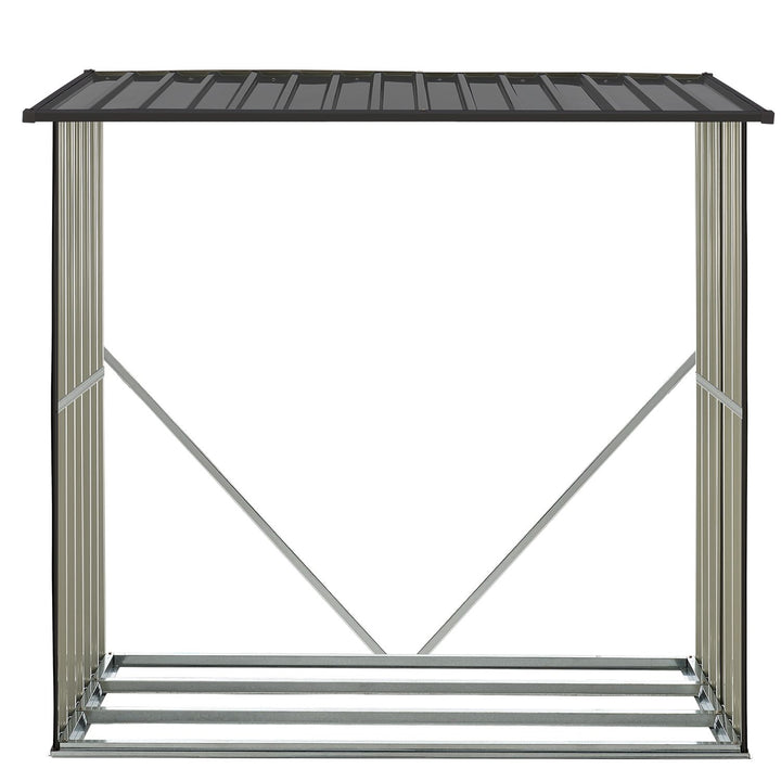 Abri à bois en métal Enno