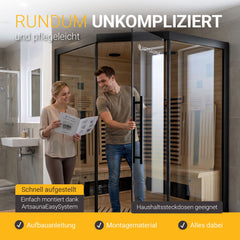 Infrarotkabine Malmö 140 - schwarz