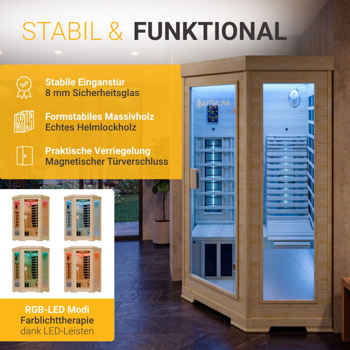 Cabine de sauna infrarouge Aalborg