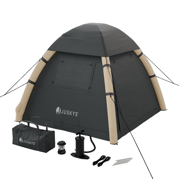 Tente gonflable avec accessoires pour 1 à 4 personnes