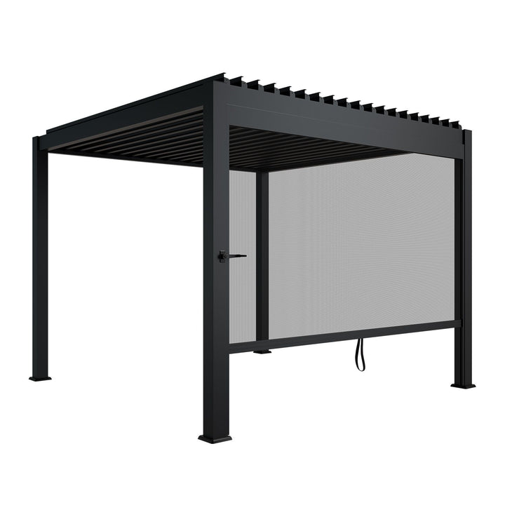 Lamellendach Tahiti 3 x 3 m inkl. 1x Seitenwand 3 m
