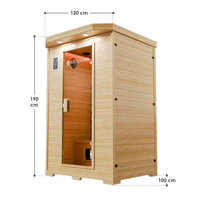Sauna infrarouge Oslo avec radiateur à spectre complet